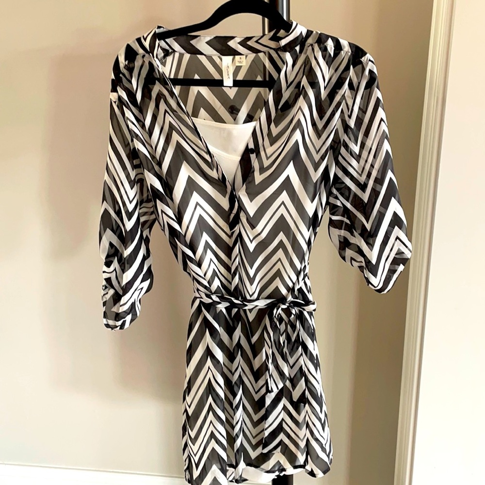 Small black and white dress